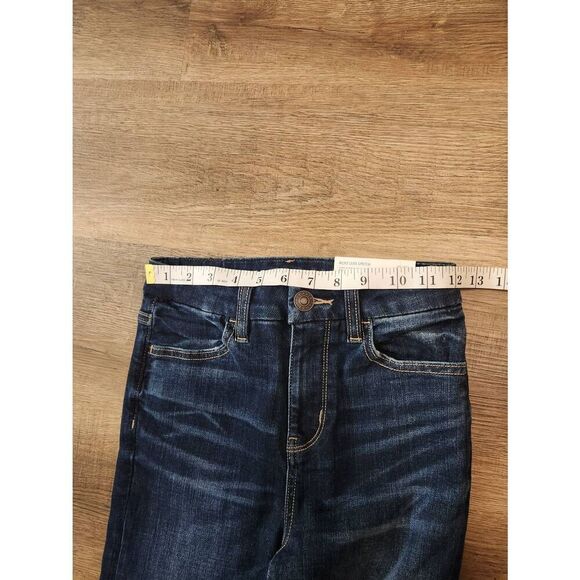 NWT American Eagle High Rise Jegging size 24x29 dark wash button zip stretch - Picture 2 of 11